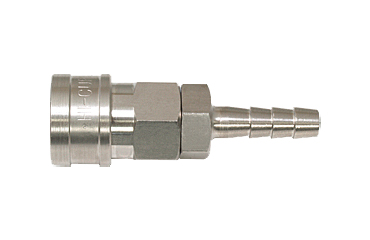 日東工器 ステンレス ハイカプラ ソケット (ホース用取付用)(SH型)(シール材質/FKMふっ素ゴム)